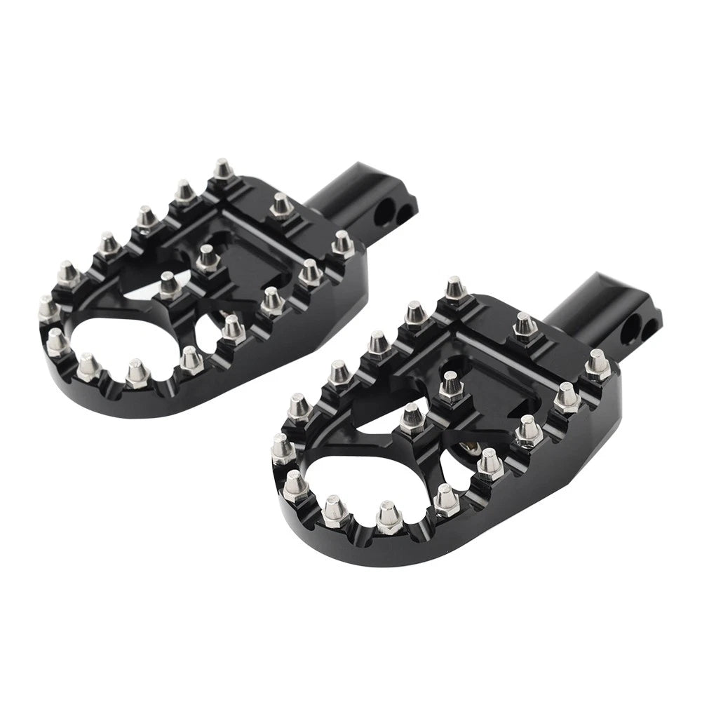 Rear Black  FootPeg Passenger Pedal For Harley FXBB FXLR FXLRS FXLRST FXST FLSB