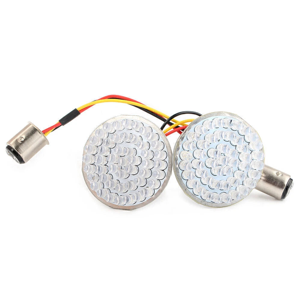 48-SMD LED Turn Signal Light Bulb Lamp  Fit Bobber Chopper Cafe Racer