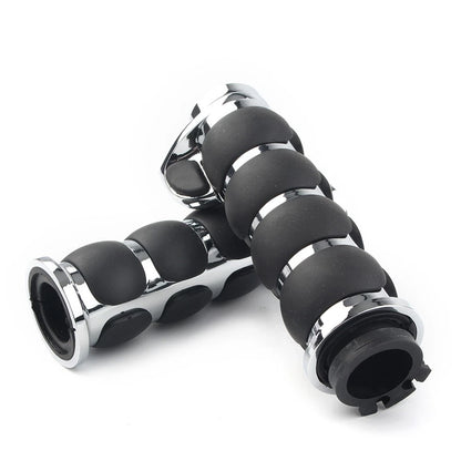 1 Pair Handle Bar Hand Grip For Motorcycle Cruiser Bike Chopper 1" Universal Fit