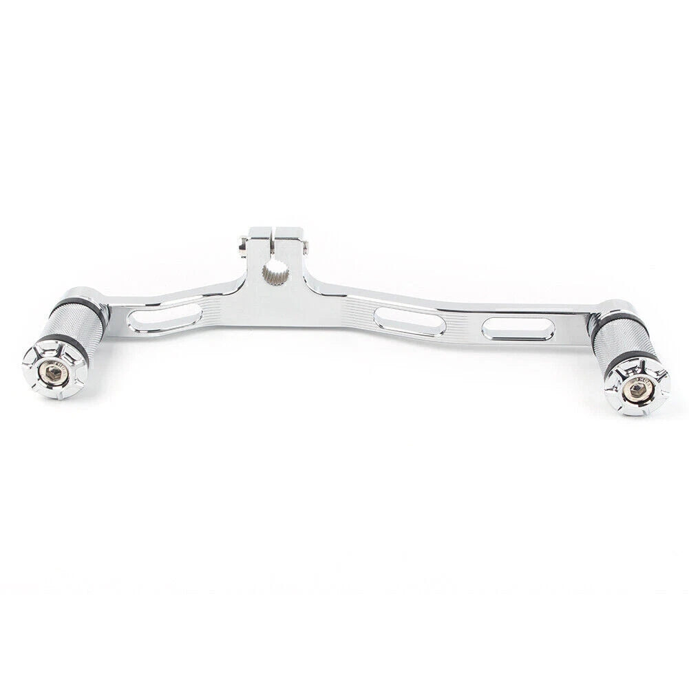 CNC Front&Rear Gear Shift Lever Chrome Fit Harley Dyna 91-17 FXD w/ Mid-Control