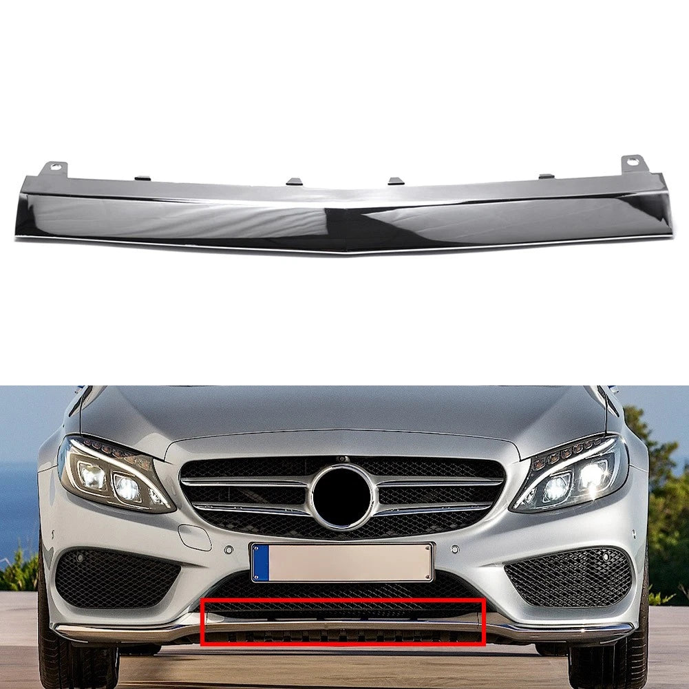 Front Bumper Lower Middle Molding Trim For Mercedes Benz C Class W205 2014-2019