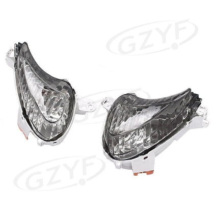 Front Turn Signal Smoke Lens Cover For Suzuki Hayabusa GSXR1300 2008-10 Pair USA