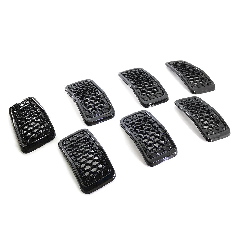 1 Set Front Bumper Kidney Mesh Grille For Jeep Cherokee 2019-2022 6AZ88DX8AB