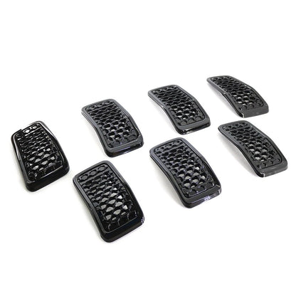 1 Set Front Bumper Kidney Mesh Grille For Jeep Cherokee 2019-2022 6AZ88DX8AB