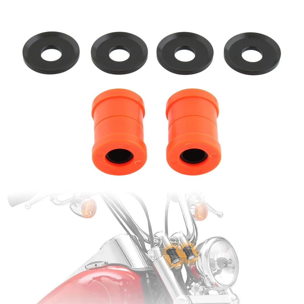 Orange Handlebar Riser Bushings For Harley Softail Dyna FXD Sportster XL