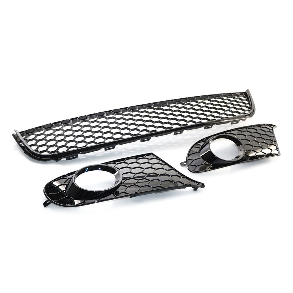 Honeycomb Front Lower Bumper Mesh Grille Fog Light Grill For VW Golf/Jetta MK6
