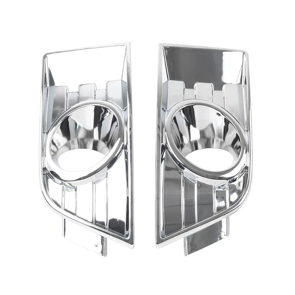 2pcs Front Bumper Fog Light Bezel Chrome Left Right For Ford Edge 2007-2010