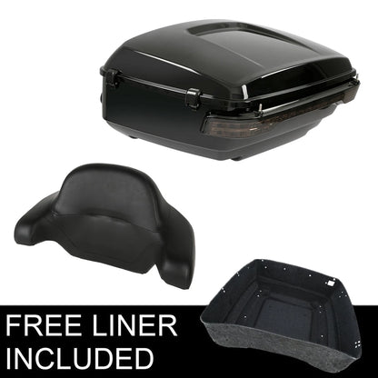 King Trunk Pad LED Tail Light Fit For Harley Touring Road Glide King 2014-2026