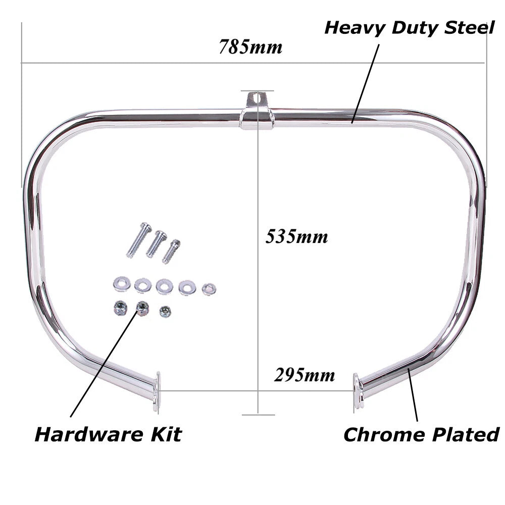 Engine Highway Crash Guard Bar For Harley Touring Road Street Glide CVO 09-2023