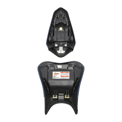 Driver & Passenger Seat Fit For Kawasaki Ninja 400 2018-2022 Z400 2019-23 Black