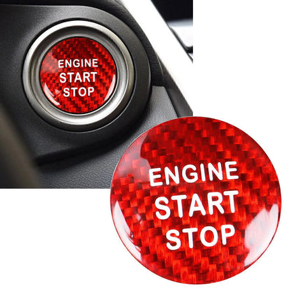 Engine Start Stop Button Cover For LEXUS IS250 350 2006-2013 Carbon Fiber Red