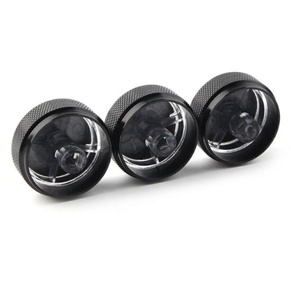 3Pcs Air Condition A/C Panel Control Switch Knob Cover For MAZDA 3 M3 2004-09