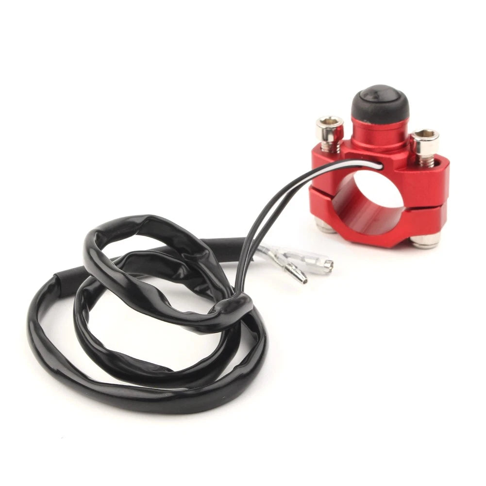 Universal Rotating Bar Clamp Start Stop Kill Switch Button fit 7/8" 22 Handlebar