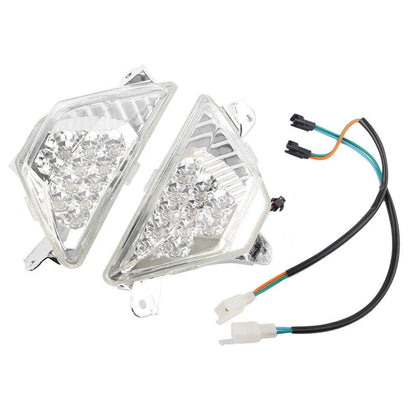 Front Turn Signal Lights Amber Indicator For Kawasaki Ninja 300R EX300 13-17