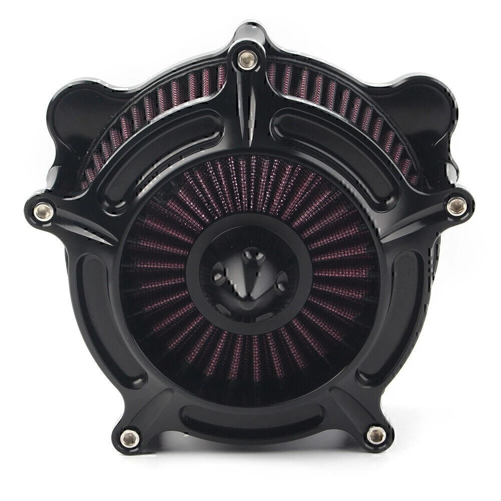 Turbine Air Cleaner Spike Intake Filter For Harley Softail 1993-15 Touring Dyna