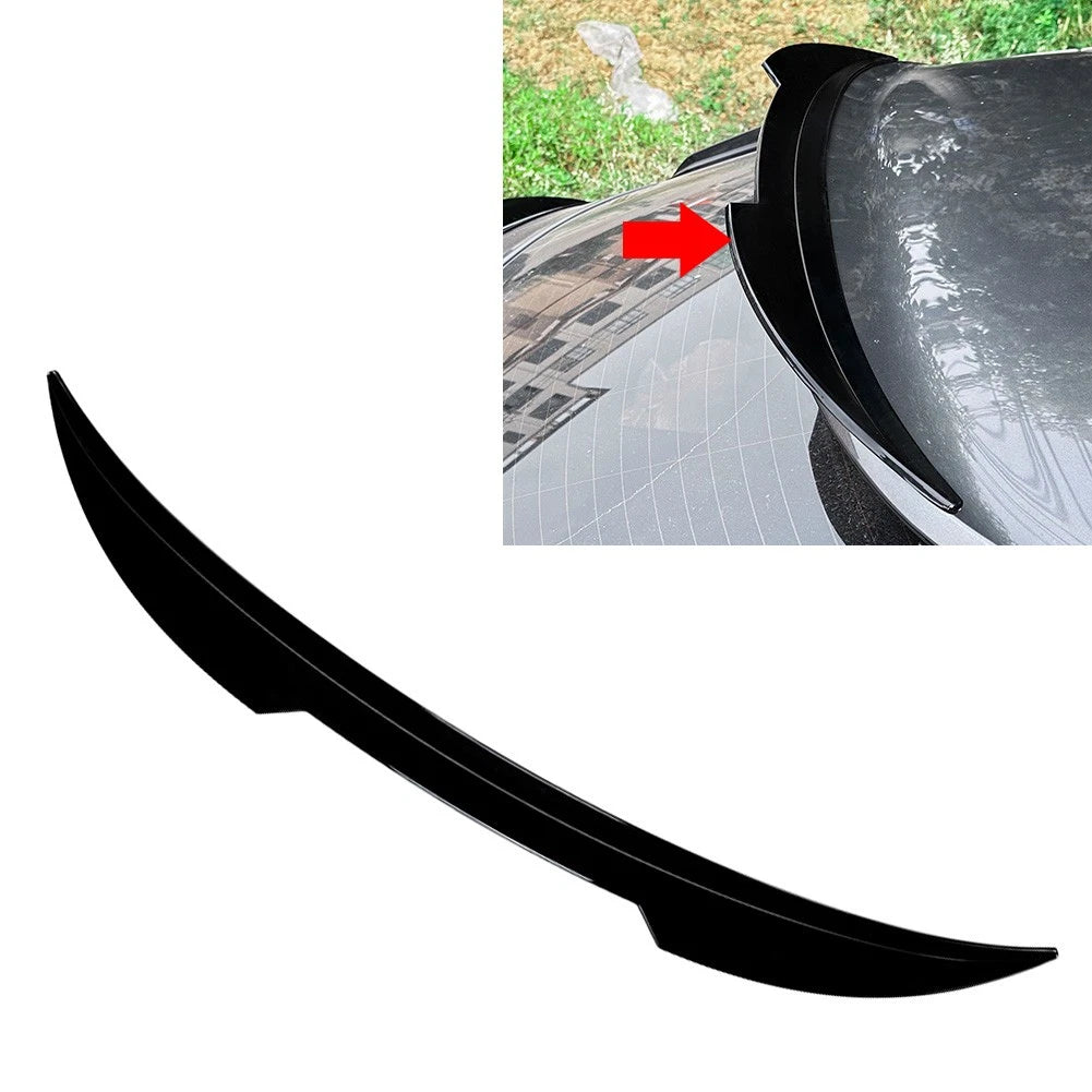 Glossy Black Rear Roof Spoiler Wing Lip For Audi Q3 F3 Sportback 2019-2024