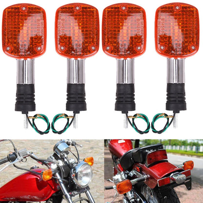4x Turn Signal Blinker Lights For Honda Shadow 500 VT500C Rebel CA250 CMX250 400