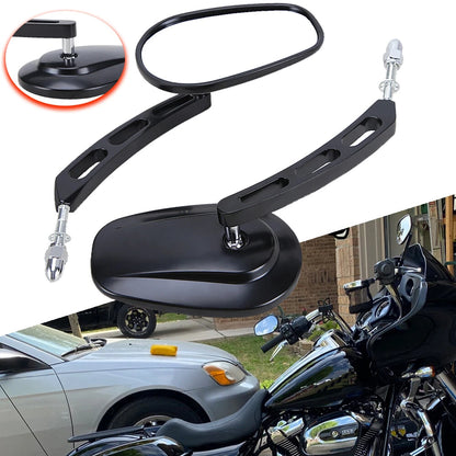 Rear View Side Mirrors For Harley Touring Sportster 1200 883 Softail Fatboy Dyna
