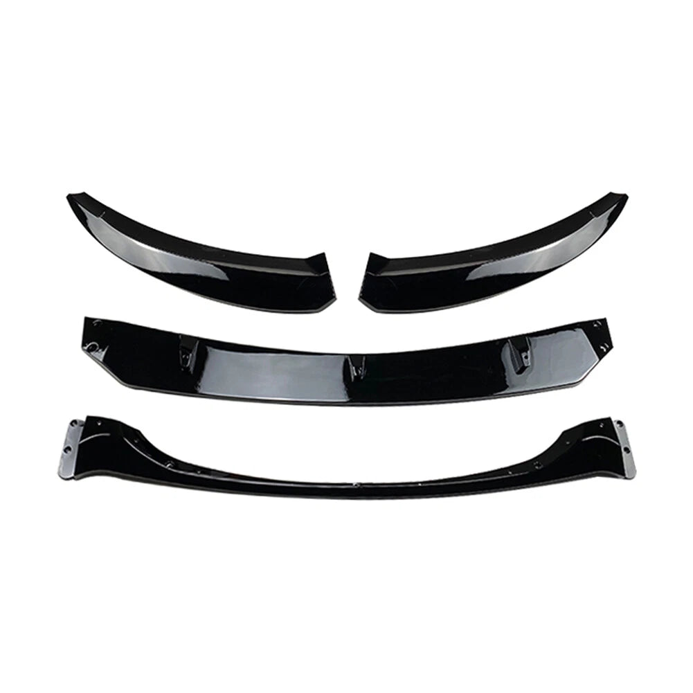 Front Bumper Lip Chin Spoiler Splitter Black Fit BMW 1 Series E82 E88 2007-2010
