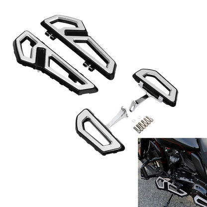 Front & Rear FloorBoard Footboards Fit For Harley Touring Models 1993-2024 TCMT