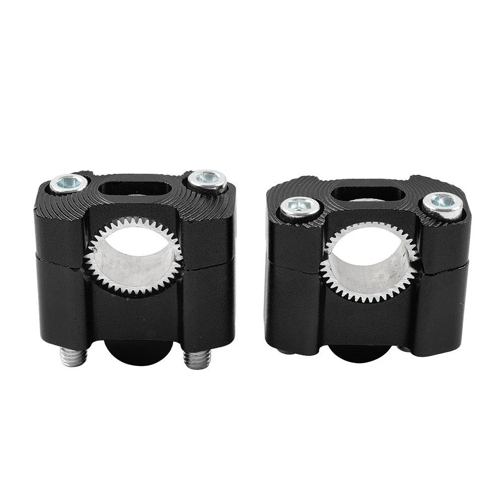 HandleBar Fat Bar Mount Clamps Risers Adaptor 7/8 to 11/8 Dirt Pit Bike ATV blk