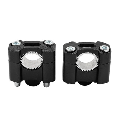 HandleBar Fat Bar Mount Clamps Risers Adaptor 7/8 to 11/8 Dirt Pit Bike ATV blk