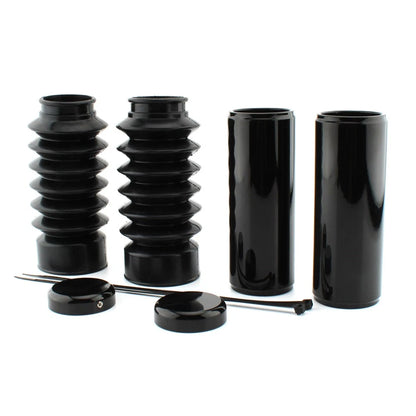 1Sets Front Upper & Lower Fork Covers Gaitors Boot For Harley 48 XL1200X 2016-24