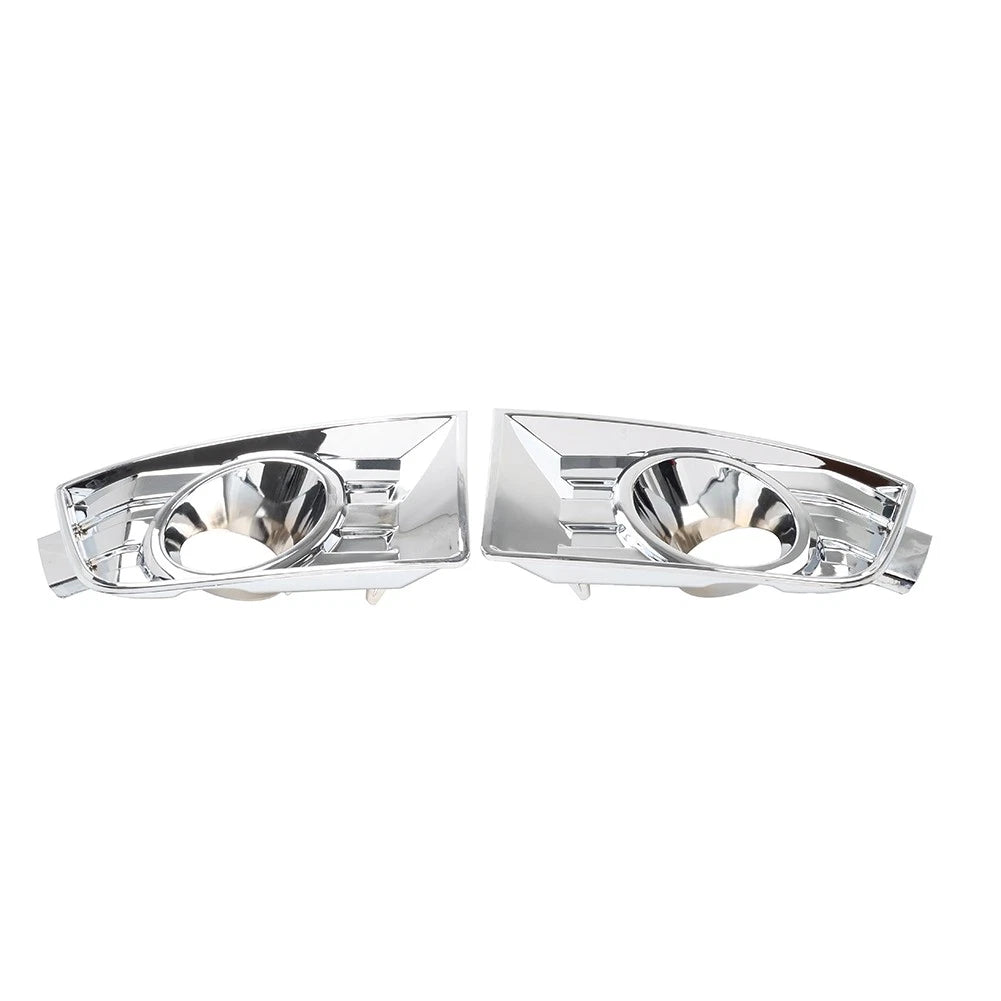 2pcs Front Bumper Fog Light Bezel Chrome Left Right For Ford Edge 2007-2010