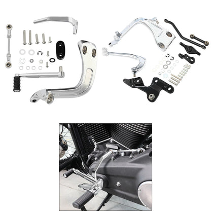Mid Controls Shift Side & Brake Side Kit Fit For Harley FLSB FXFB FXFBS 2018-Up