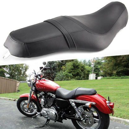 Black Two Up Driver Passenger Seat For Harley Sportster Iron 1200 2021 2020 2019