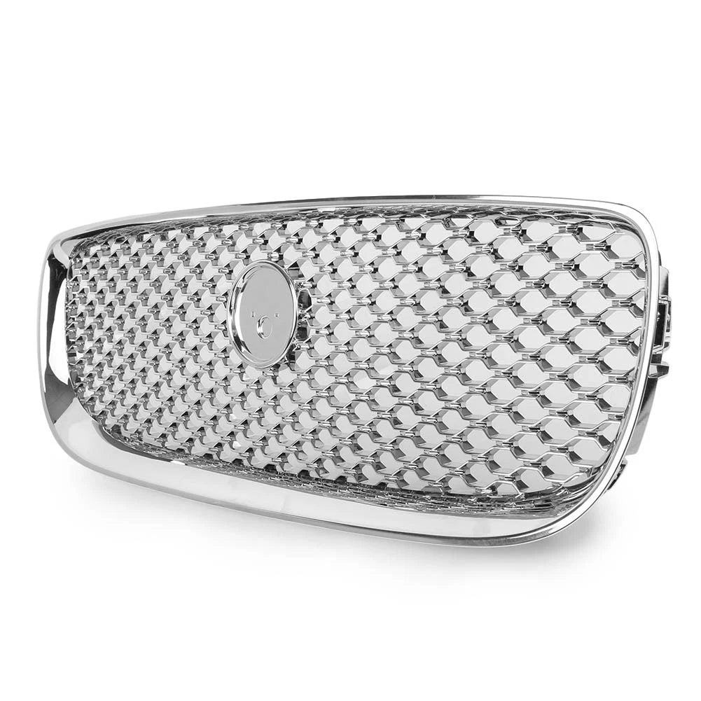 Chrome Front Bumper Hood Radiator Grille Mesh Grill For Jaguar XE 2015-2018 16