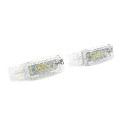 2pcs Auto Car Interior Visor Vanity Mirror LED Light Fit VW Golf Jetta Passat