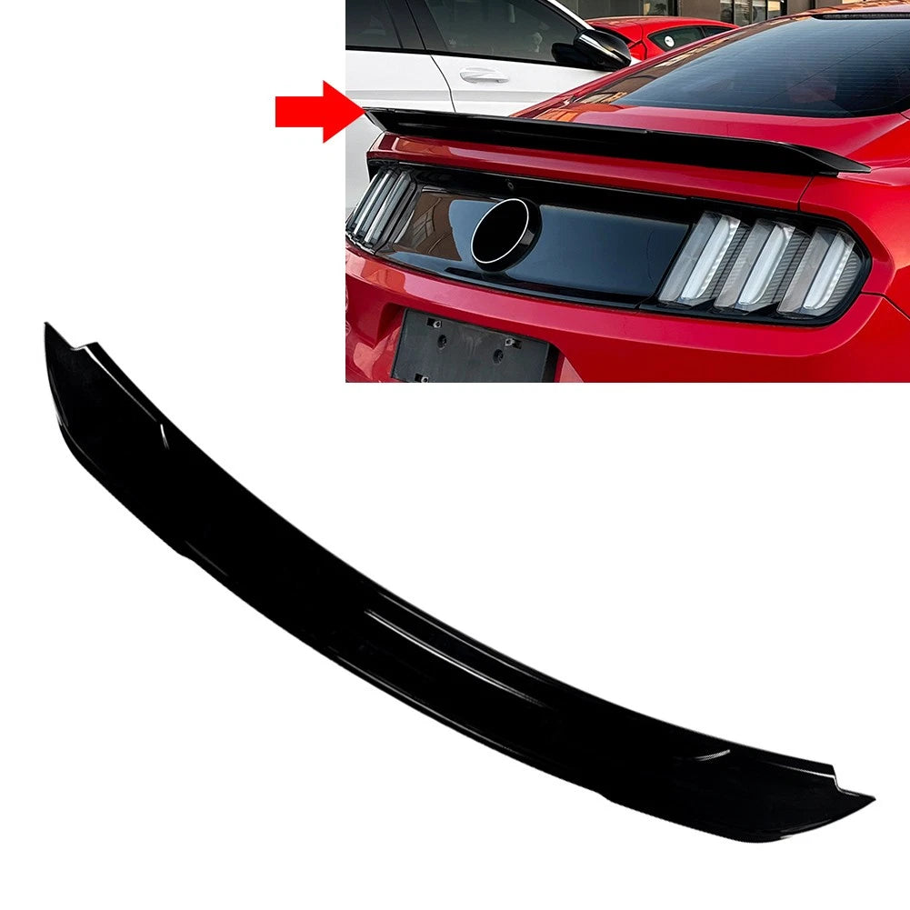 Rear Trunk Lip Spoiler Wing For Ford Mustang 2 Door Coupe 2015-2022 Black
