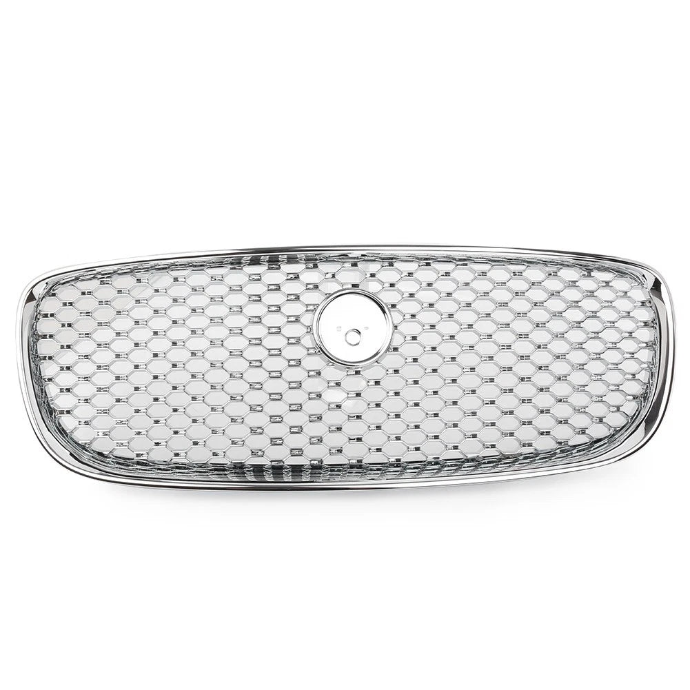 Chrome Hood Grille Front Upper Mesh Radiator Grill Fit Jaguar XF XFR 2016-2020