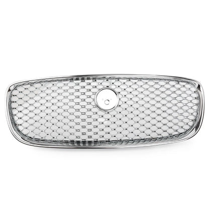 Chrome Hood Grille Front Upper Mesh Radiator Grill Fit Jaguar XF XFR 2016-2020