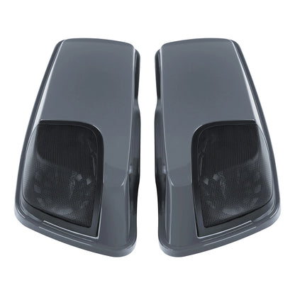 Saddlebag Lids 5X7"Speakers Cutout For Harley CVO Street Glide 14-24Gunship Gray