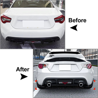 Rear Bumper Diffuser Lip Body Kit For Scion FR-S Fit Subaru BRZ For Toyota 86