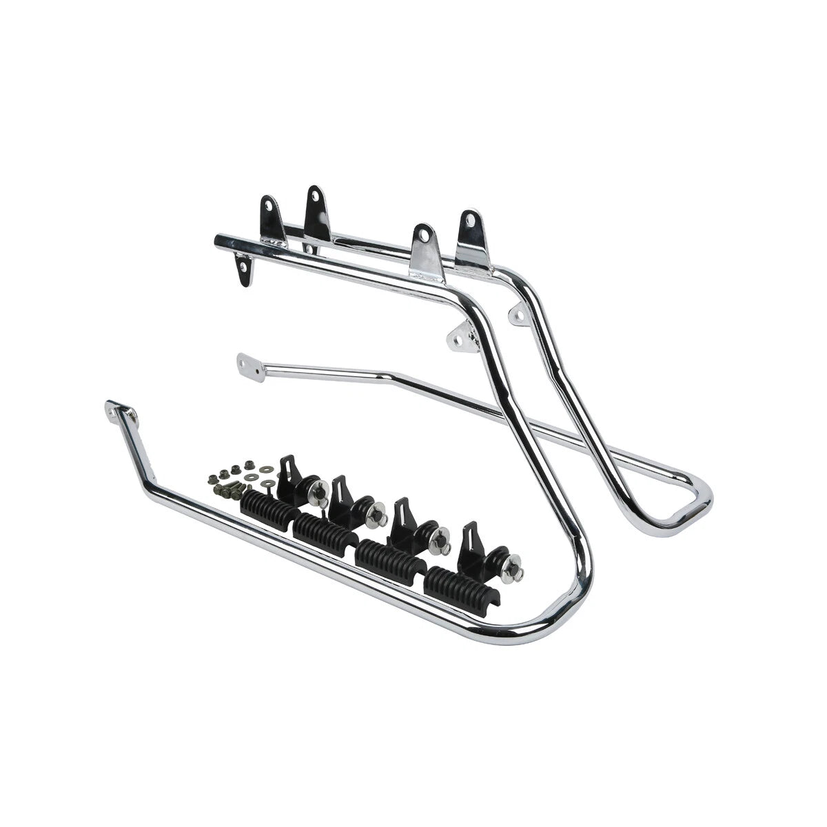 Matte Black Hard Saddlebags & Conversion Bracket For Harley Softail FXST 1984-17