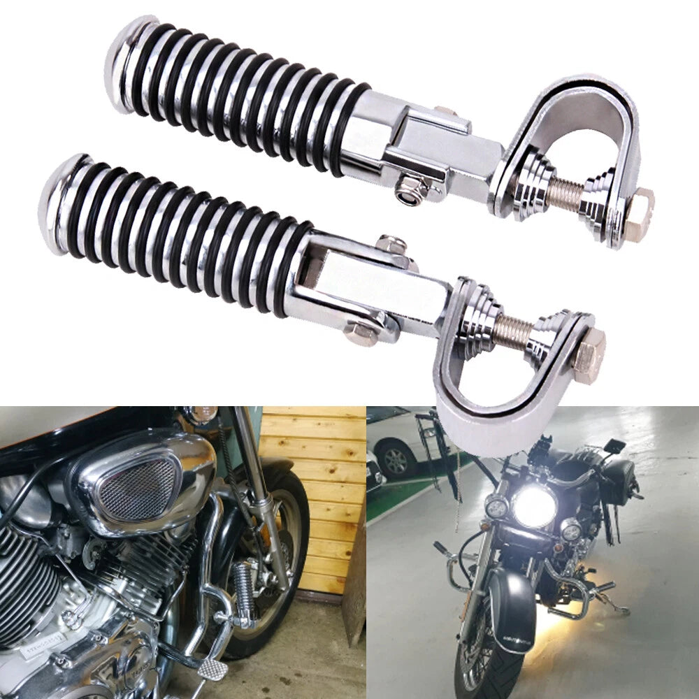 Highway Motorcycle Foot Pegs For Harley Touring Road Street Glide 1"~1-1/4" Bars