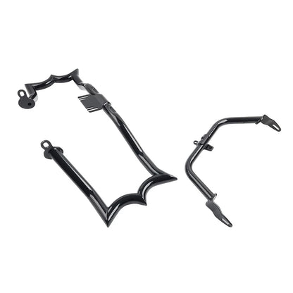 Gloss Highway Engine Guard Crash Bar Fairing Support For Harley Road Glide 15-23