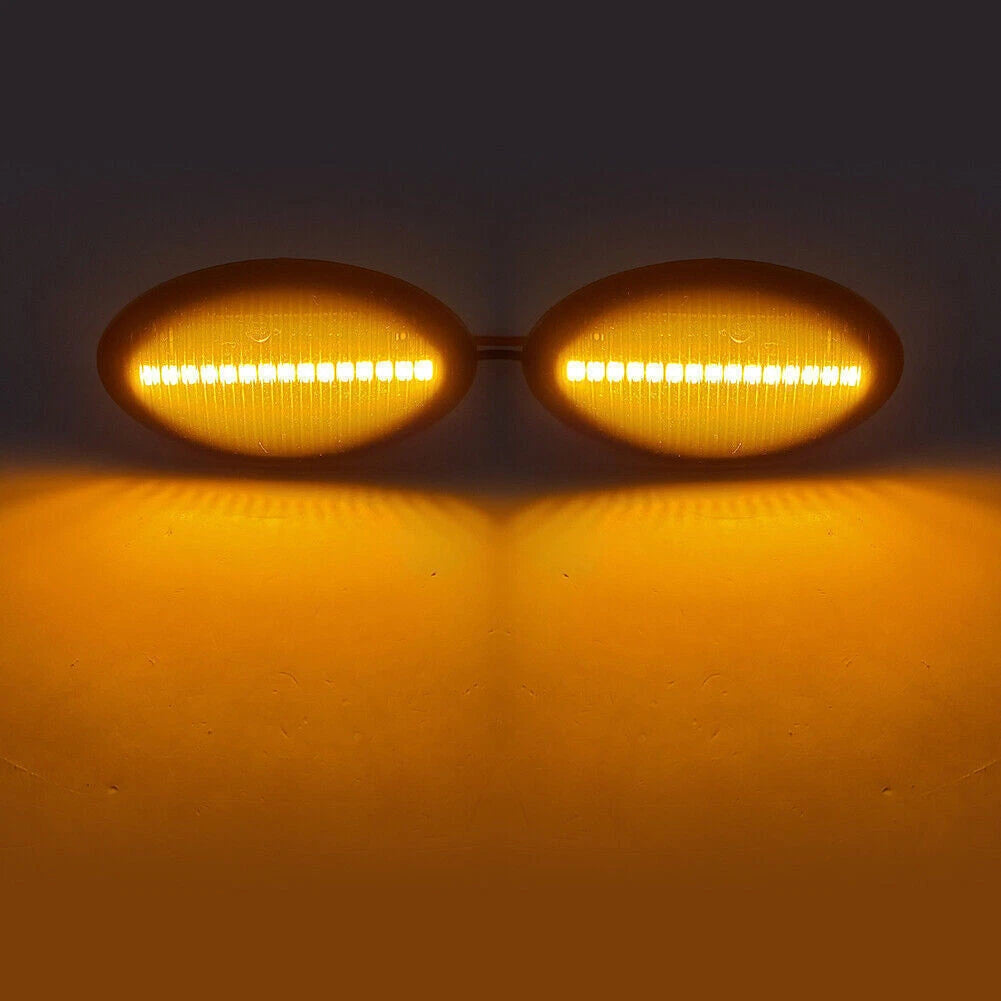 LED Sequential Dynamic Side Marker Turn Signal Light Fit Mini Cooper R50 R52 R53