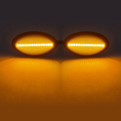 LED Sequential Dynamic Side Marker Turn Signal Light Fit Mini Cooper R50 R52 R53
