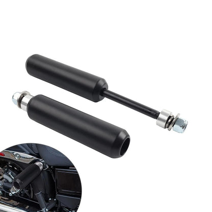 6" Left & Right Crash Bar Shock Frame Sliders Mounts For Harley Dyna 2006-2017