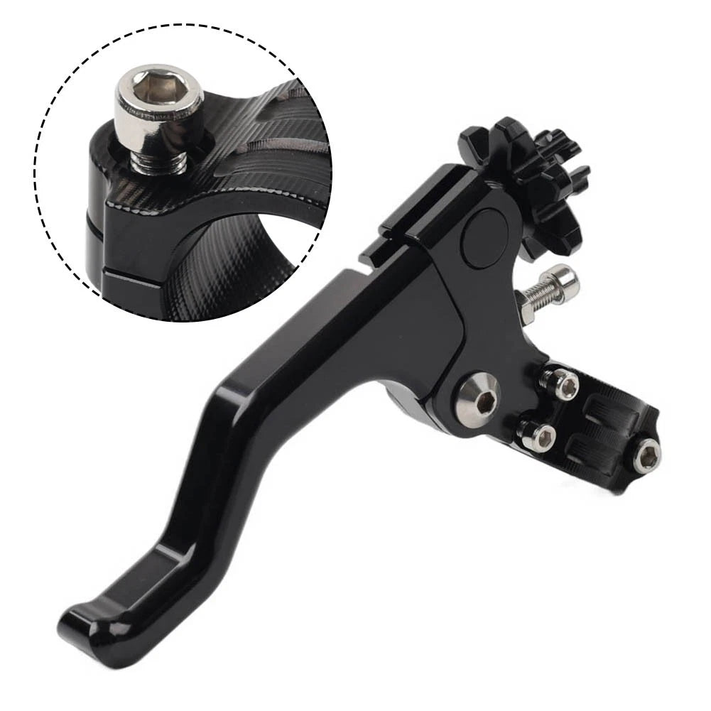 Stunt Clutch Lever Performance Cable Pull 7/8 1 Finger Universal Motorcycle Blk