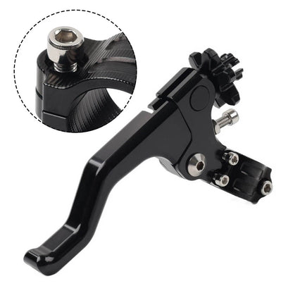 Stunt Clutch Lever Performance Cable Pull 7/8 1 Finger Universal Motorcycle Blk
