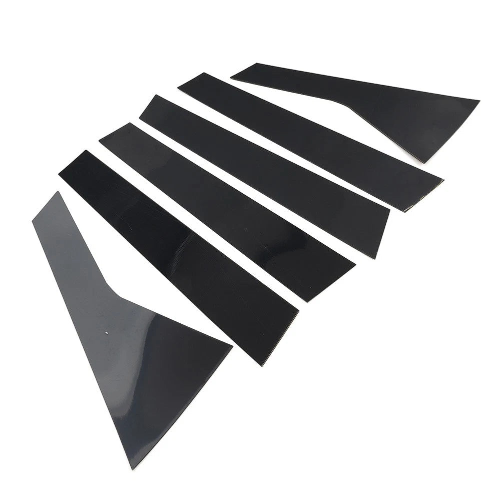 Door Window Pillar Post Cover Trim Kit Black For Hyundai Tucson NX4 2021-2023