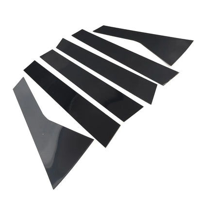 Door Window Pillar Post Cover Trim Kit Black For Hyundai Tucson NX4 2021-2023