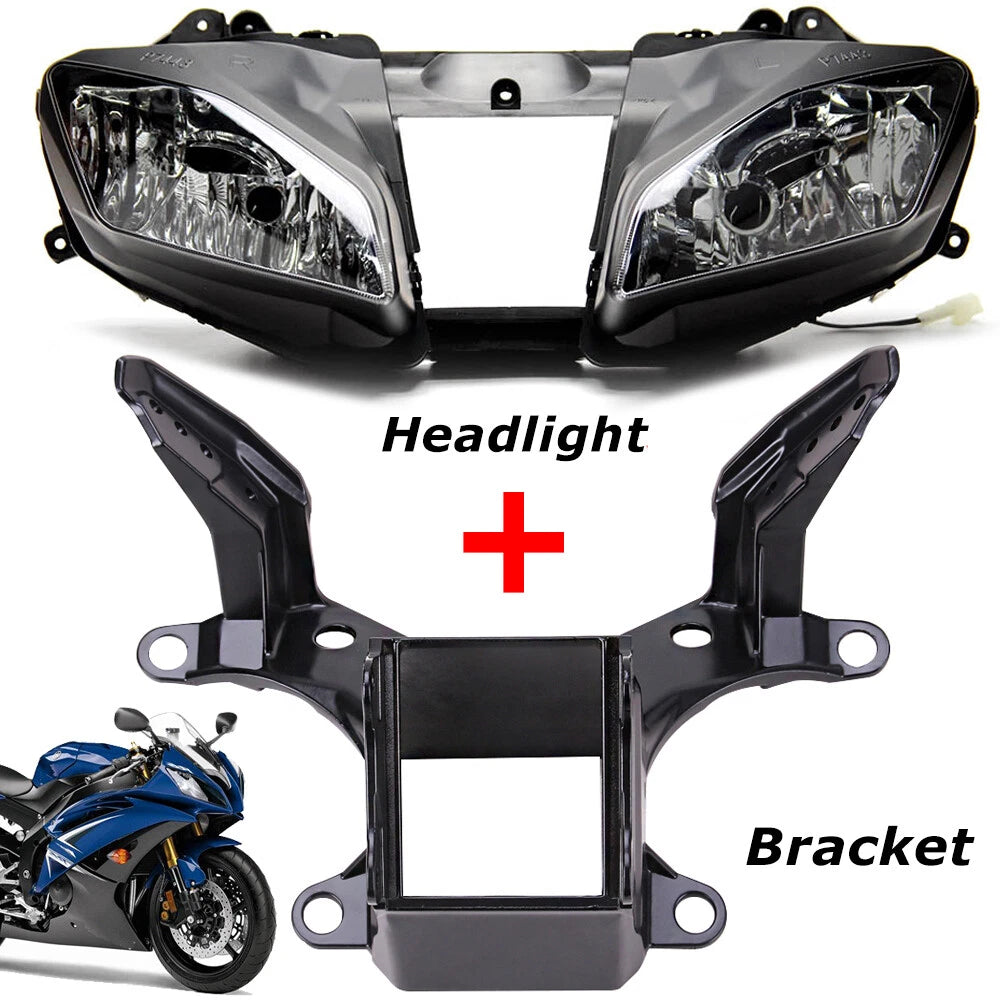 Front Headlight & Upper Fairing Stay Bracket For Yamaha YZF-R6 YZF R6 2008-2016
