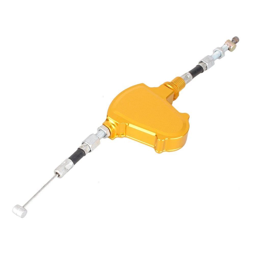 Aluminum Stunt Clutch Pull Cable Lever Easy System Fit For Honda Kawasaki Gold