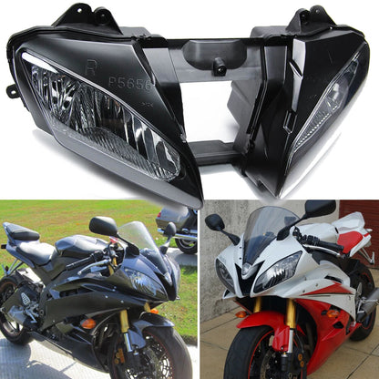 Fits For Yamaha 2006-2007 YZF R6 YZF-R6 YZFR6 Front Headlight Headlamp Assembly
